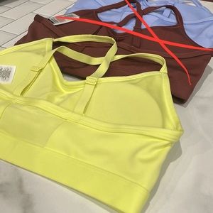 NEW!! GYMSHARK RUCHED SPORTS BRA yellow